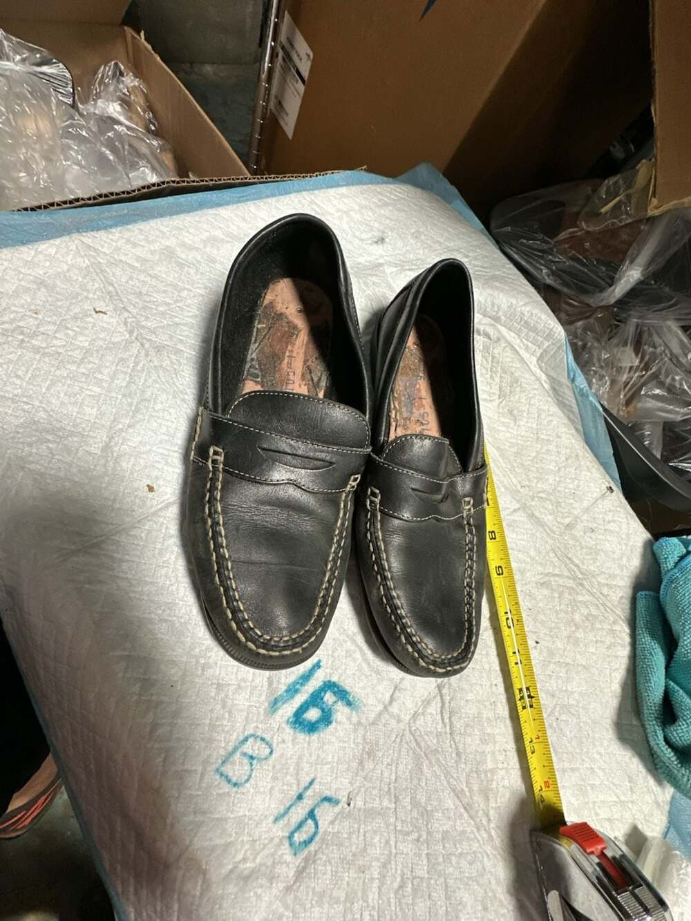 Dexter Men's Black Leather Penny Loafers Size 10N